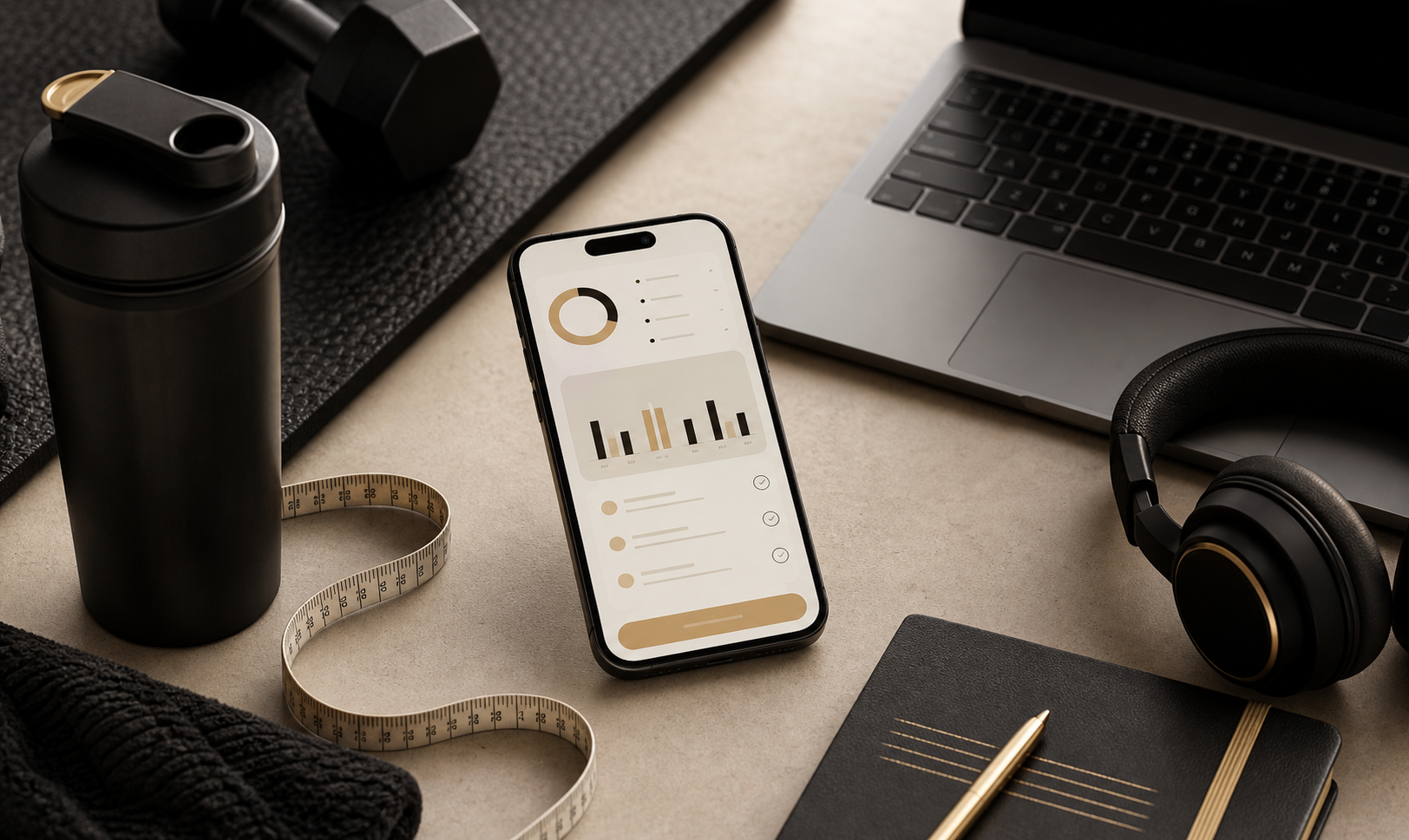 Online Coaching Check-in mit Smartphone und Coaching Tools